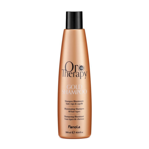 Fanola Oro Therapy Oro Puro Gold Shampoo 300ml - illuminating shampoo