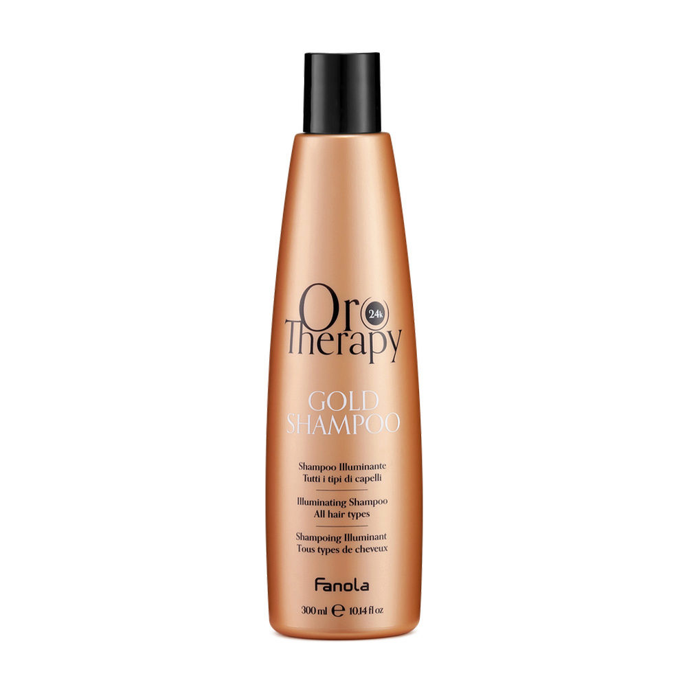 Fanola Oro Therapy Oro Puro Gold Shampoo 300ml - illuminating shampoo