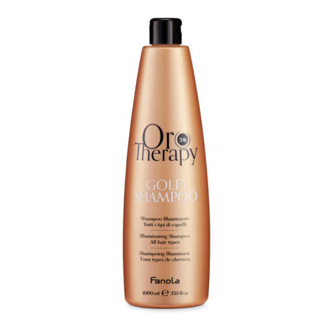 Fanola Oro Therapy Oro Puro Gold Shampoo 1000ml - illuminating shampoo