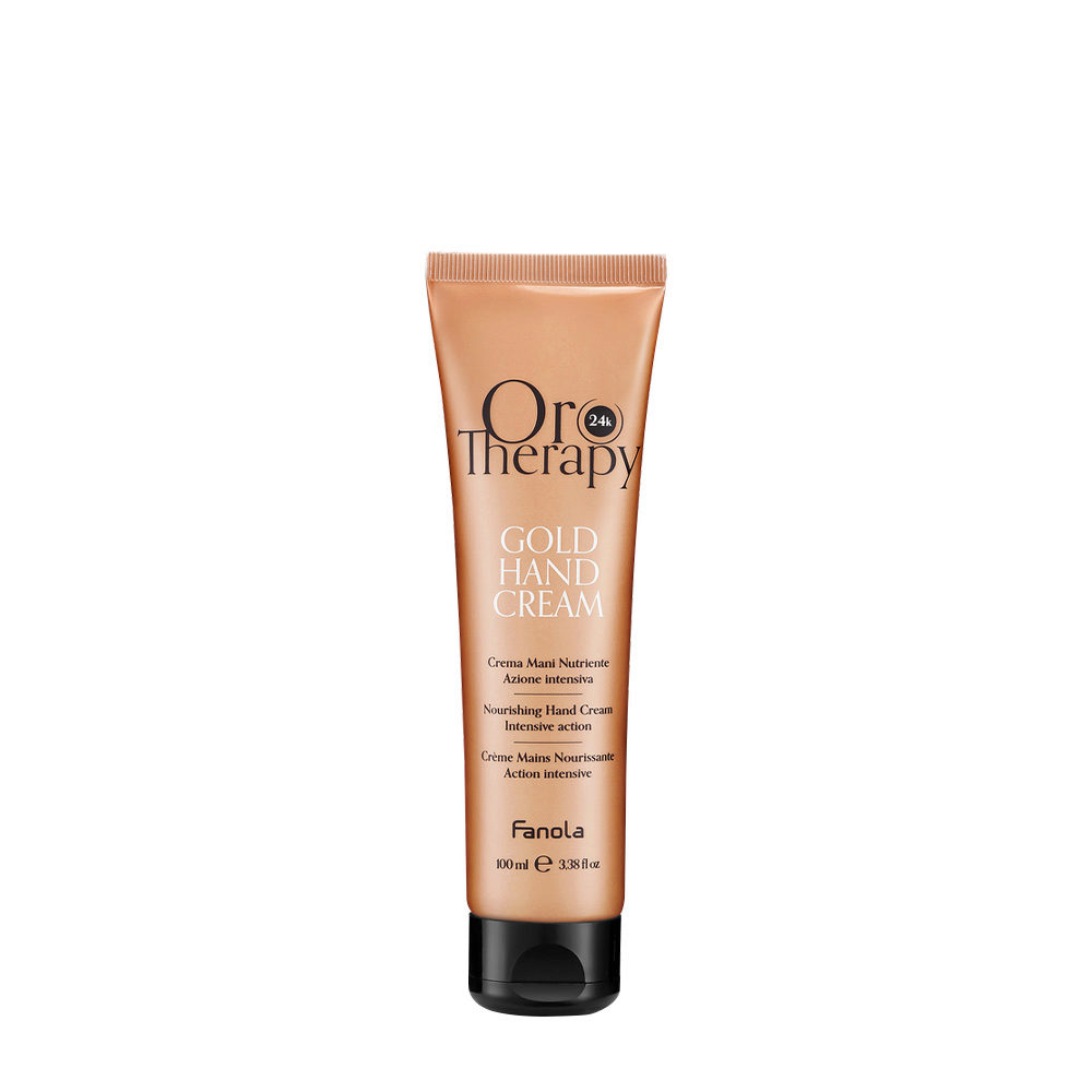 Fanola Oro Therapy Oro Puro Gold Hand Cream 100ml - nourishing hand cream