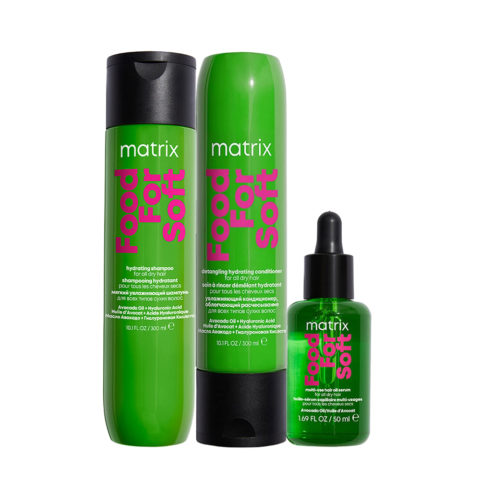 Matrix Haircare Food For Soft Shampoo 300ml Condtioner 300ml Oil 50ml