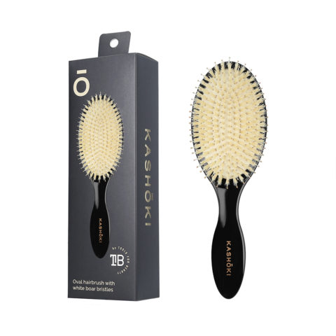 Kashōki Hair Brush Oval - oval brush with natural bristles