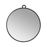 Lussoni Black Round Mirror Ø29 cm