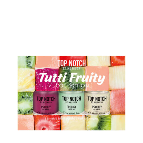 Mesauda Top Notch Set Tutti Fruity 3x14ml - nail polish box