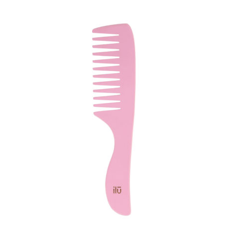 Ilū Bamboom Hair Comb Pink Flamingo - wide tooth comb