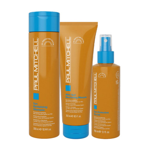 Paul Mitchell Sun Shampoo 300ml After Sun Mask 250ml Dry Oil 150ml