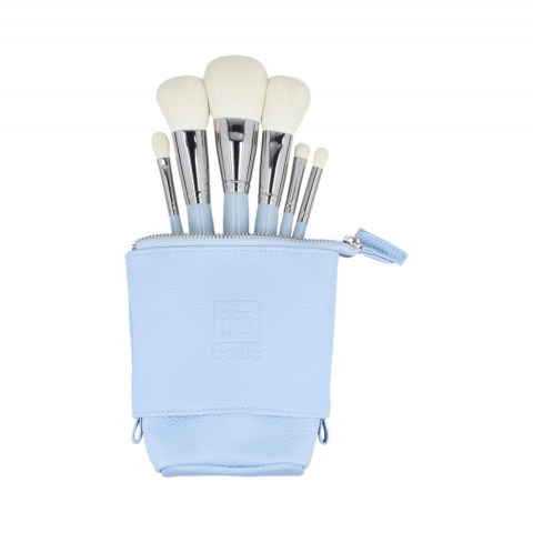 ilū Makeup Brushes 6pz + Case Set Blue