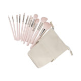 ilū Makeup Brushes 12pz + Case Set Pink