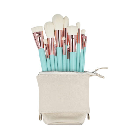 ilū Makeup Brushes 12pz + Case Set Turquoise