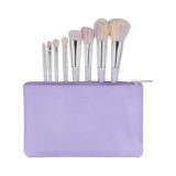 ilū 8 Makeup Brushes + Case Set Unicorn Light