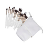 ilū Makeup Basic Brushes 10pz + Case Set White