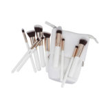 ilū Makeup Basic Brushes 10pz + Case Set White