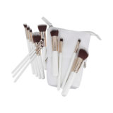 ilū Makeup Basic Brushes 12pz + Case Set White - set of brushes
