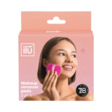 ilū Makeup Remover Pads Pink 3 pz - reusable make-up removal pads
