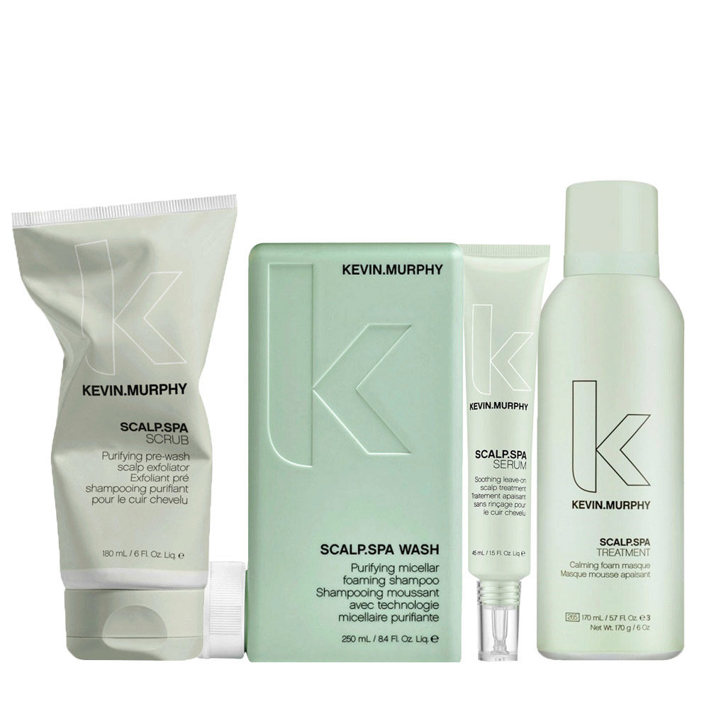 Kevin Murphy Scalp Spa Scrub 180ml Shampoo 250ml Serum 45ml Tratment 170ml