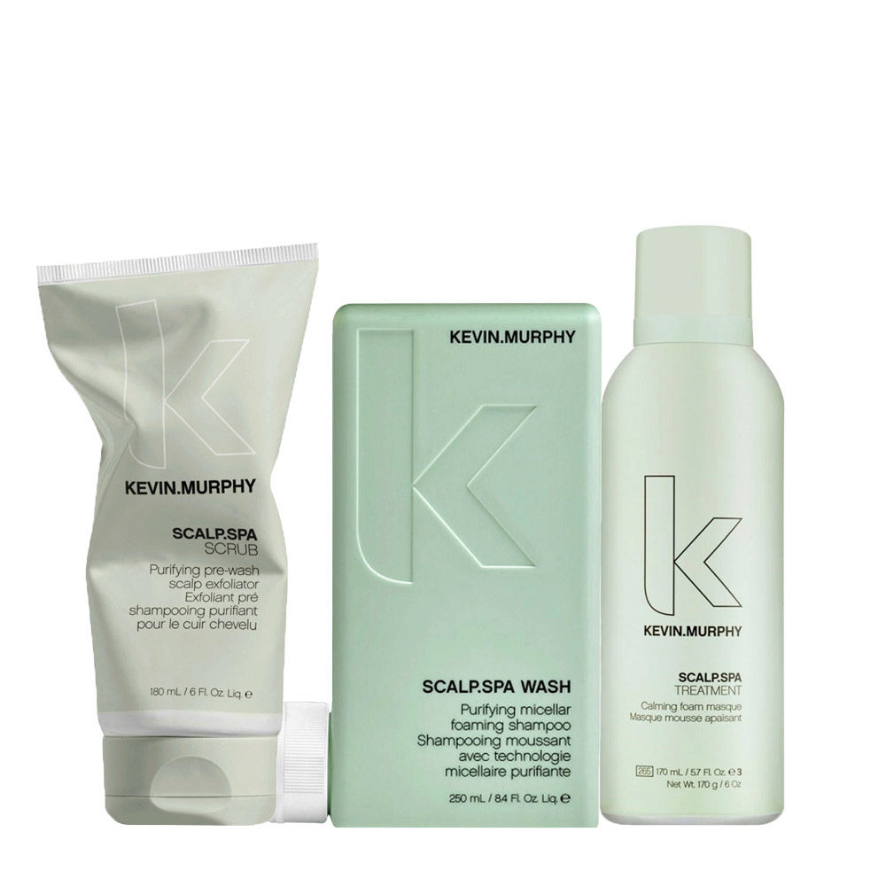 Kevin Murphy Scalp Spa Scrub 180ml Shampoo 250ml Tratment 170ml