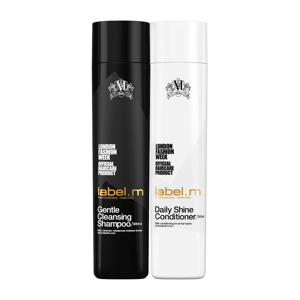 Label.M Cleanse Gentle cleansing shampoo 300ml Daily Shine Conditioner 300ml