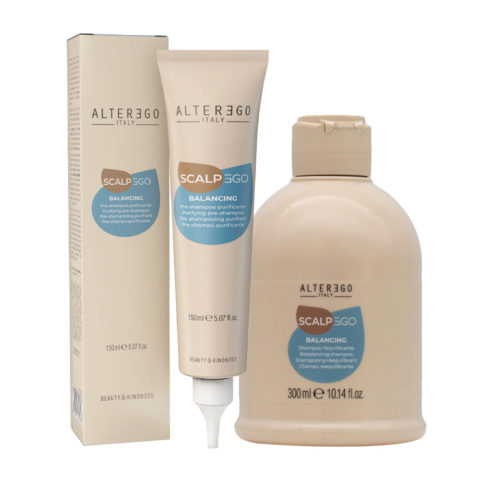 Alterego Egoline ScalpEgo Balancing Pre-Treatment 150ml Rebalancing Shampoo 300ml