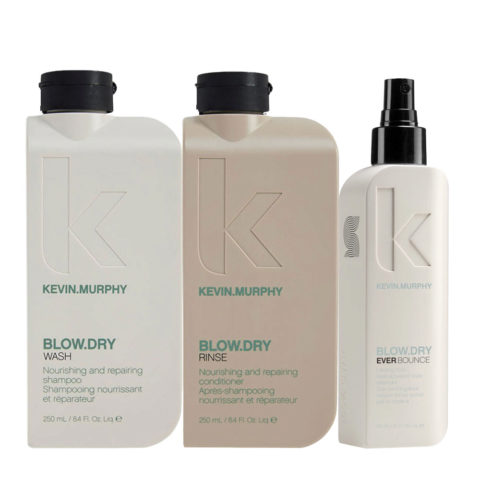 Kevin Murphy Blow Dry Wash 250ml Rinse 250ml Ever Bounce 150ml