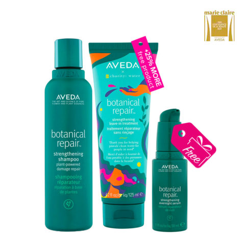 Aveda Botanical Repair Shampoo 200ml Leave-In Treatment Limited Edition 125ml Free Overnight Serum 30ml