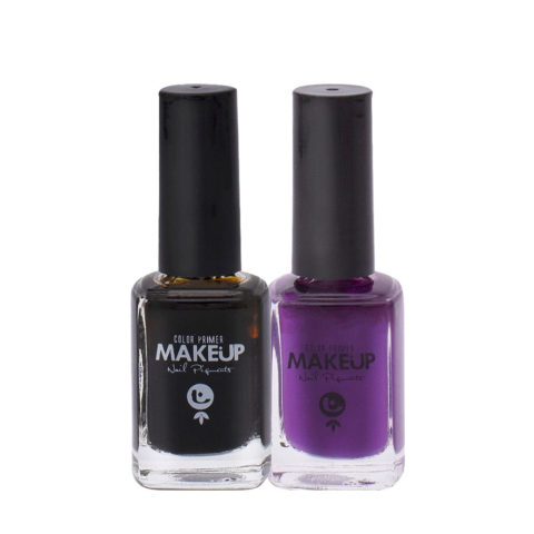 Tecna Nail Polish BK1 Black 12ml Purple 12ml