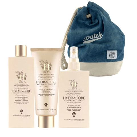 Tecna Hydracore Ultra Nourishing Shampoo 250ml Treatment 200ml Moistbooster 200ml Tecna Backpack