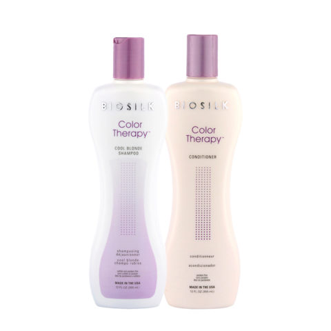 Biosilk Color Therapy Cool Blonde Shampoo 355ml Conditioner 355ml