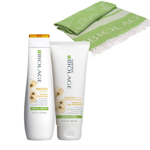Biolage Smoothproof Shampoo 250ml Conditioner 200ml + Beach Towel Free