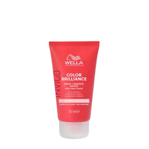 Wella Invigo Color Brilliance Fine Vibrant Color Mask 75ml - fine hair color protection mask