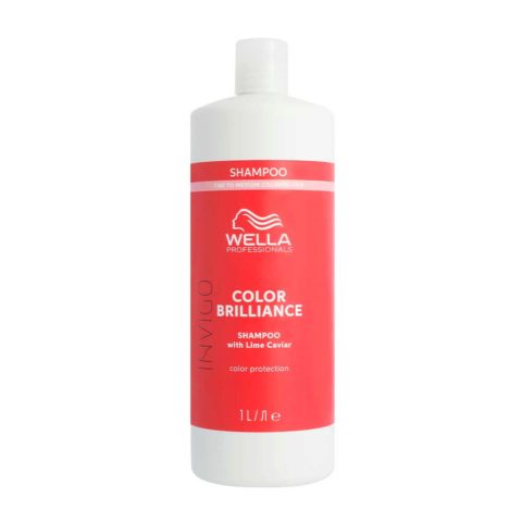 Wella Invigo Color Brilliance Fine Color Protection Shampoo 1000ml - shampoo for normal-fine hair
