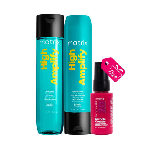 Matrix Haircare High Amplify Shampoo 300ml Conditioner 300ml + FREE Miracles 20 Miracle Creator 30ml