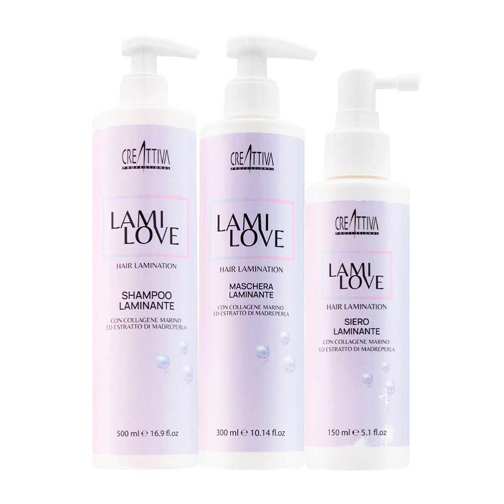 Creattiva Erilia LamiLove Shampoo 500ml Maschera 300ml Serum 150ml