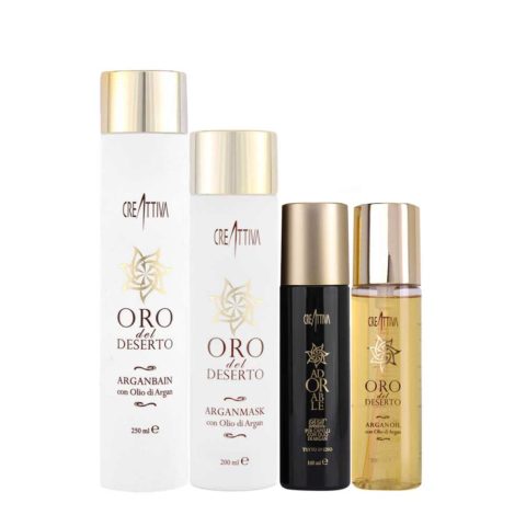 Creattiva Erilia Oro del Deserto Argan Bain 250ml Mask 200ml BB Cream 100ml Argan Oil 100ml