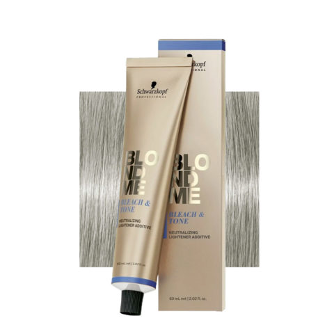 Schwarzkopf BlondMe Color Bleach &Tone Ash 60ml - neutralizing additive for lightening