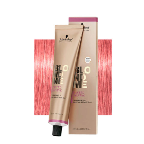 Schwarzkopf BlondMe Color Pastel Toning Strawberry 60ml  - lightening toning cream