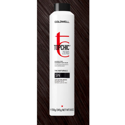 5N Topchic Zero Light Natural Brown Can 250ml  - permanent colouring without ammonia