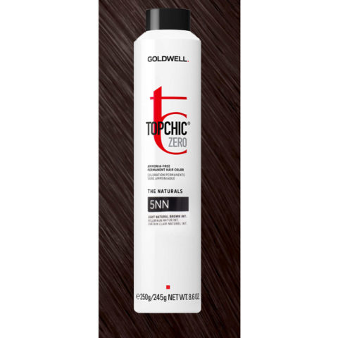 5NN Topchic Zero Light Natural Brown Intense Can 250ml - permanent colouring without ammonia