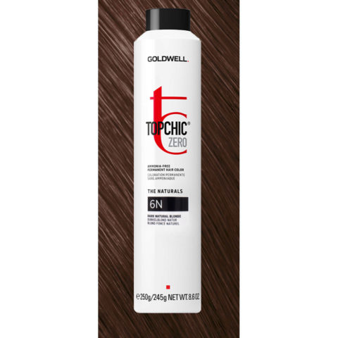 6N Topchic Zero Dark Natural Blonde Can 250ml - permanent colouring without ammonia