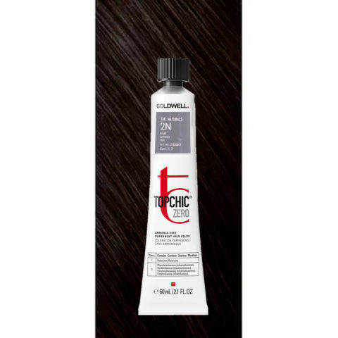 2N Topchic Zero The Naturals Black tb 60ml  - permanent colouring without ammonia