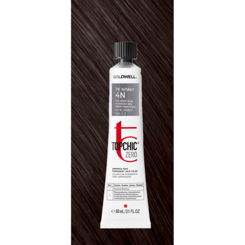 4N Topchic Zero The Naturals Mid Natural Brown tb 60ml - permanent colouring without ammonia