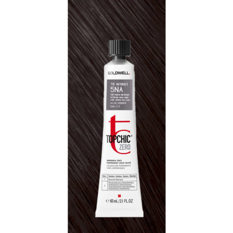 5NA Topchic Zero Light Natural Ash Brown tb 60ml  - permanent colouring without ammonia