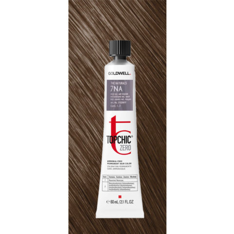 7NA Topchic Zero The Naturals Mid Natural Ash Blonde tb 60ml - permanent colouring without ammonia