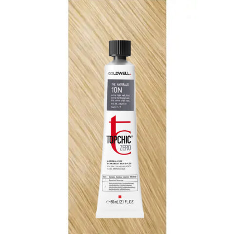 10N Topchic Zero Extra Light Natural Blonde tb 60ml - permanent colouring without ammonia
