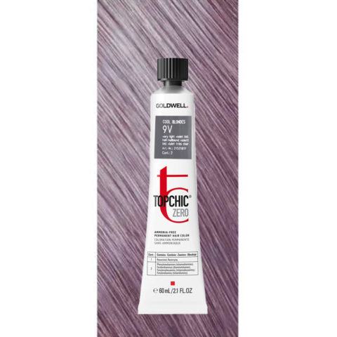 9V Topchic Zero  Very Light Violet Blonde tb 60ml  - permanent colouring without ammonia