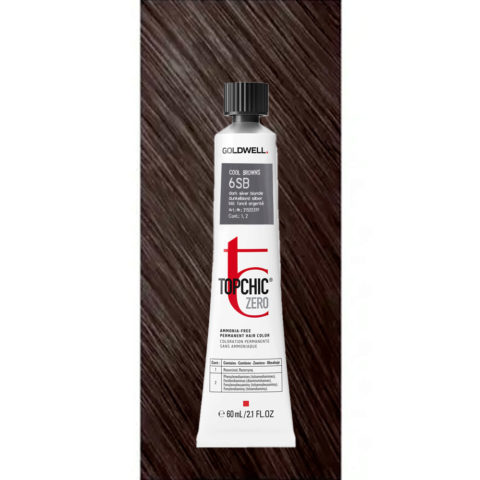 6SB Topchic Zero Dark Silver Blonde tb 60ml  - permanent colouring without ammonia