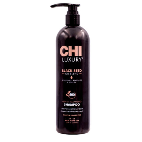 CHI Luxury Black Seed Oil Gentle Cleansing Shampoo 739ml - gentle restructuring shampoo