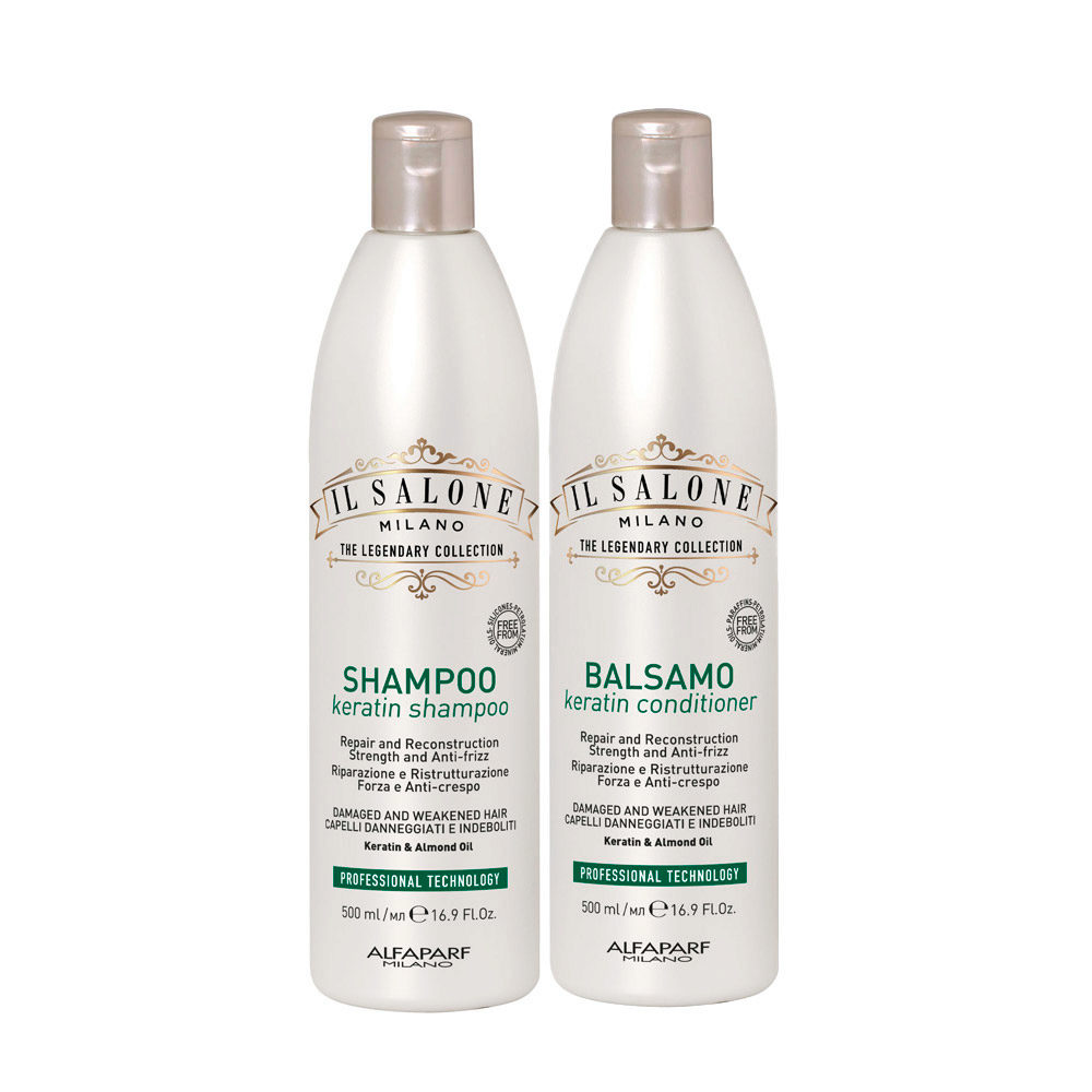 Il Salone Milano Keratin Shampoo 500ml Conditioner 500ml
