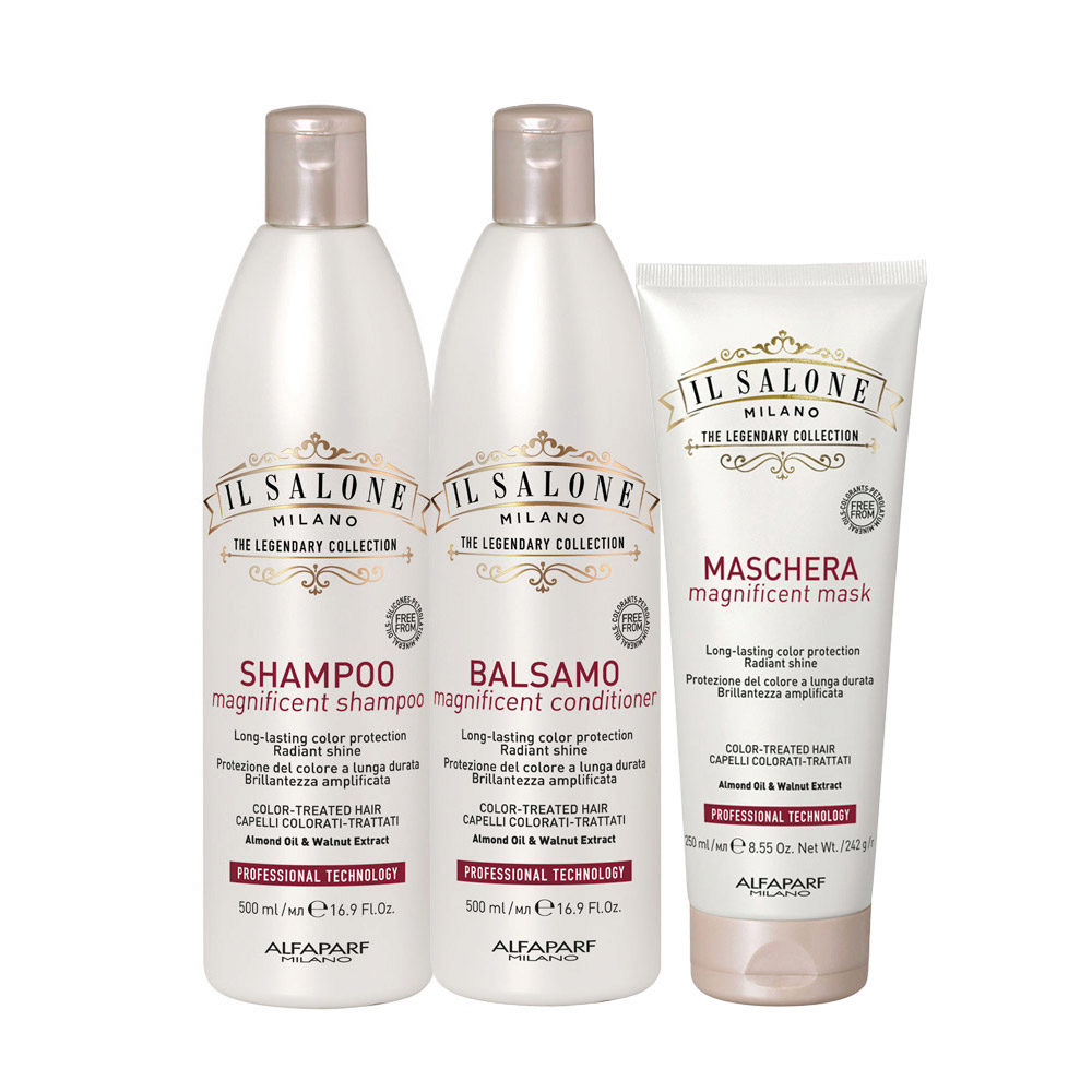 Il Salone Milano Magnificent Shampoo 500ml Conditioner 500ml Mask 250ml