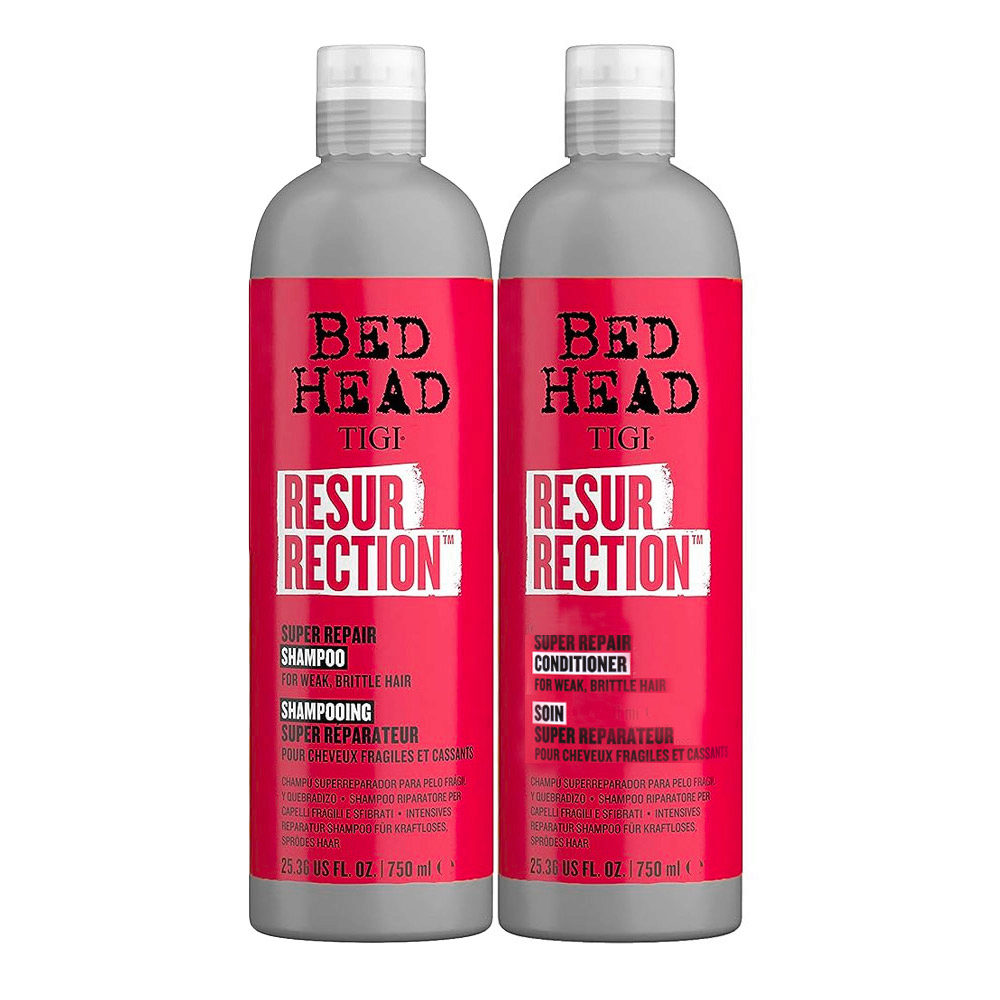 Tigi Bed Head Resurrection Super Repair Shampoo 750ml Conditioner 750ml