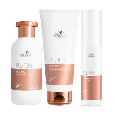 Wella Fusion Intense Repair Shampoo 250ml Conditioner 200ml Refiller 70ml